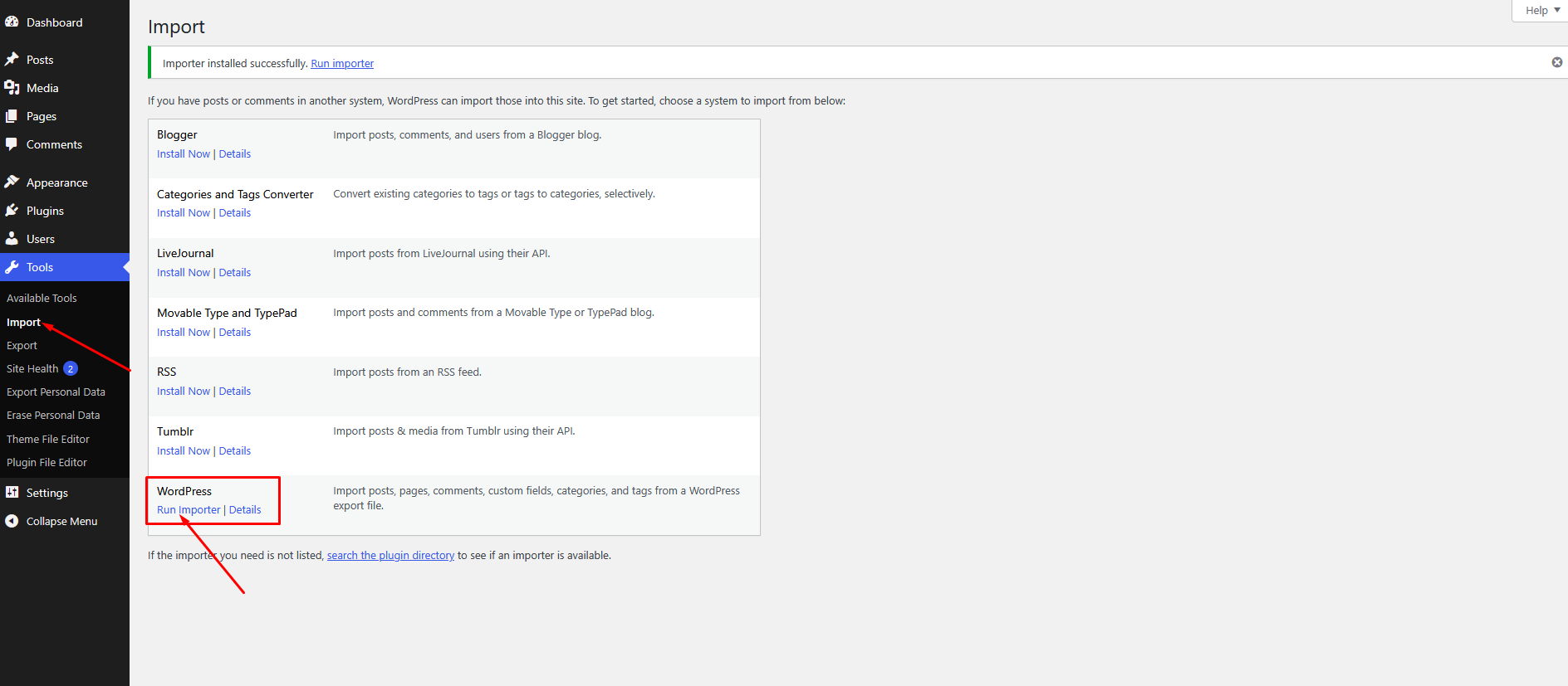 WooCommerce import